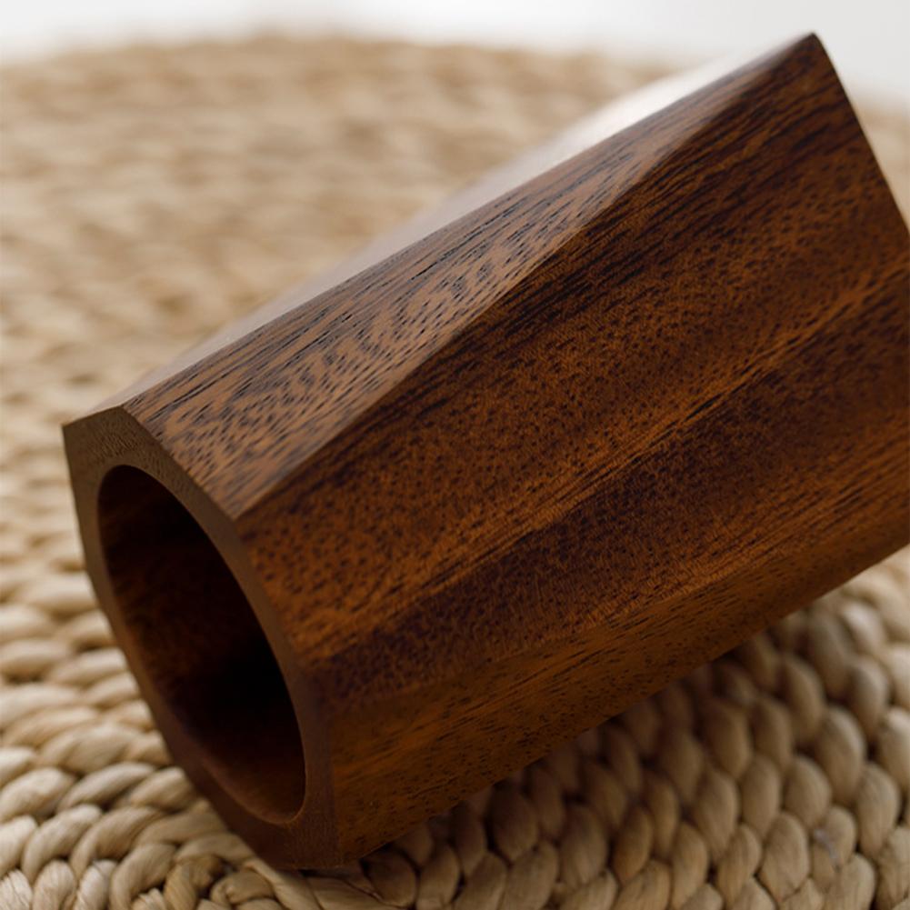 Desktop Storage Wooden Pen HoldersWalnut Large Capacity Pen Holder Box Multifunctional Wooden Pencil Organizer Container Office