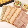 28x38cm Multi-functional Household Tray Specific Paper Commercial Oil Proof Pad Papers Cartoon Pattern Sandwich Packa Burger Bread Baking Tray Paper