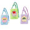 Powerpuff Girls Plush iPad Tablet Protective Crossbody Case & Diary Cover - Creative Gift for Girls