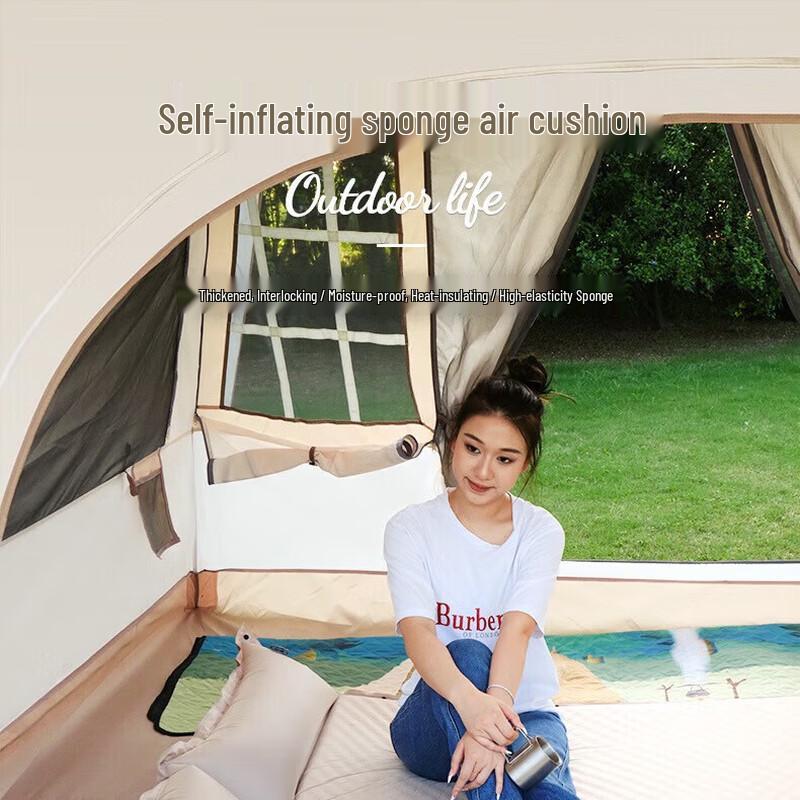 Hu Quan Nong Outdoor Double Self-Inflating Camping Mattress