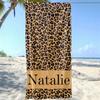 Customized Name Beach Towel 2024 New Bath Towels Stripe Printed Polyester Microfiber Towel Bath Towel Hot Sale Towel for Gift
