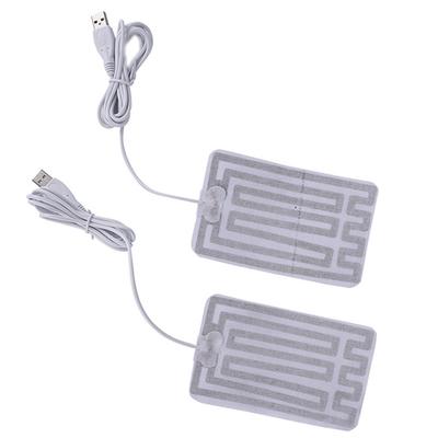 1 pár látkové podložky z uhlíkových vláken USB vyhřívané rukavice vyhřívané podložky bunda Vyhřívací podložka oblečení Elektrická vyhřívaná podložka vyhřívaná fólie
