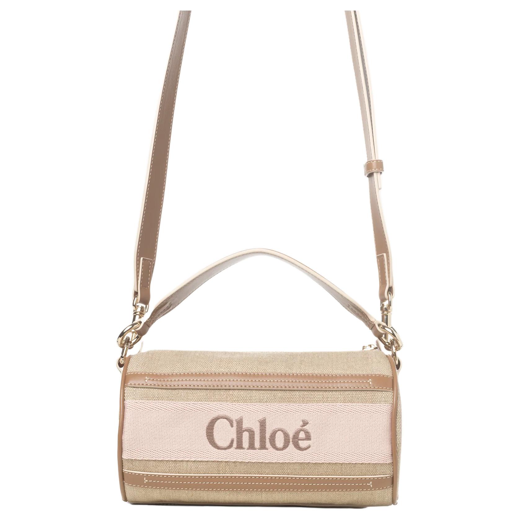 

Chloe Zipper Adjustable Detachable Shoulder Strap Linen Tote Shoulder Bag Women Bags Light-Pink CHC24-AS682L17-26Y Basic Set (Bag+Dust Bag)