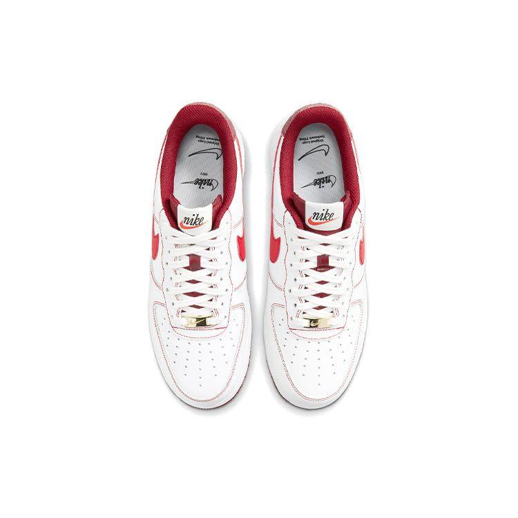 Nike Air Force 1 07 White University Red Men Sneakers Team-Red Sail DA8478-101
