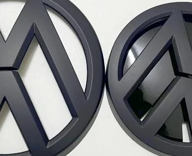 BGO1 Hot Cup Holders Golf For VW Volkswagen 2pcs 135mm 110mm Car Styling Front Grille Badge Rear Trunk Lid Emblem Replacement For Gol