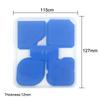 Ensemble de 5 pièces de lisseurs et grattoirs professionnels bleus en silicone pour joints de carrelage avec boîte en plastique transparent