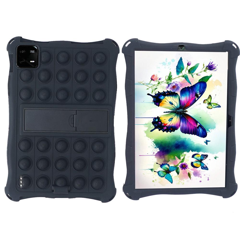 For Xiaomi Mi Pad 6 Case Bubble Toys Soft Silicone Kids Tablet Cover For Mi Pad 6Pro Kickstand Shockproof Fundas