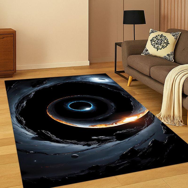 Universe Milky Way Space Stars Galaxy Earth Carpet Rug for Bedroom Living Room Sofa Doormat Home Decor,Kid Area Rug Non-slip