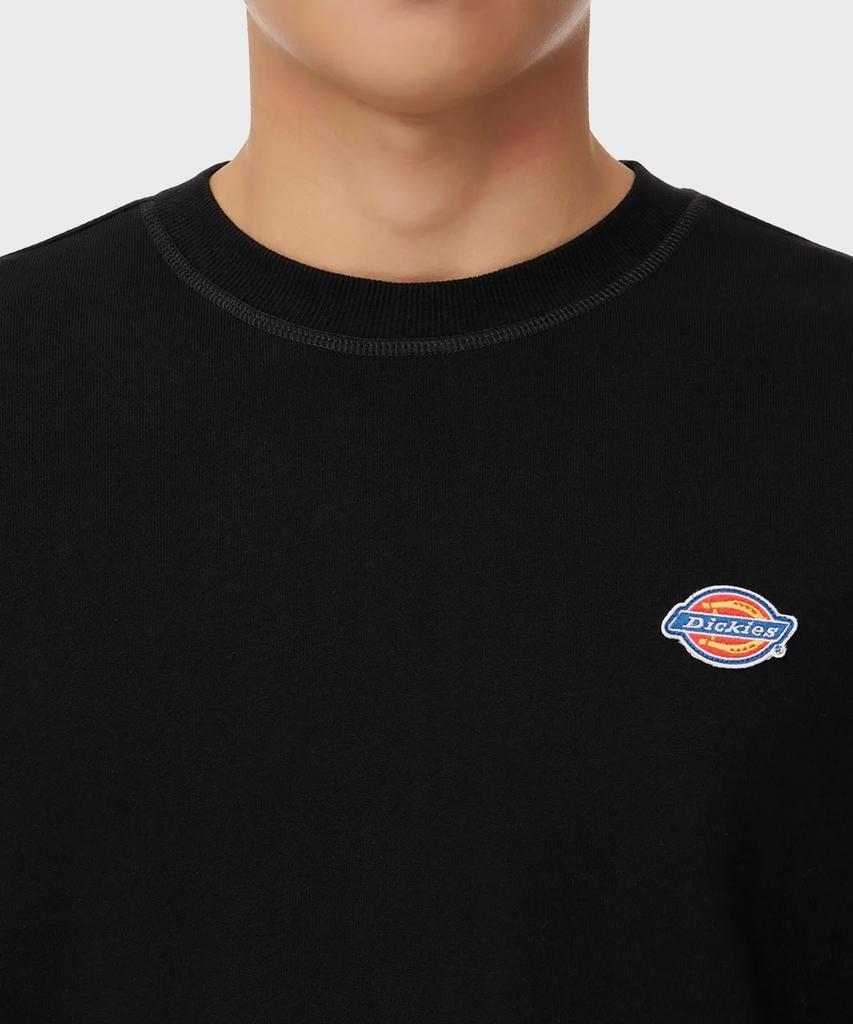 Dickies French Terry Relaxed Small Embroidered Logo Crewneck Black