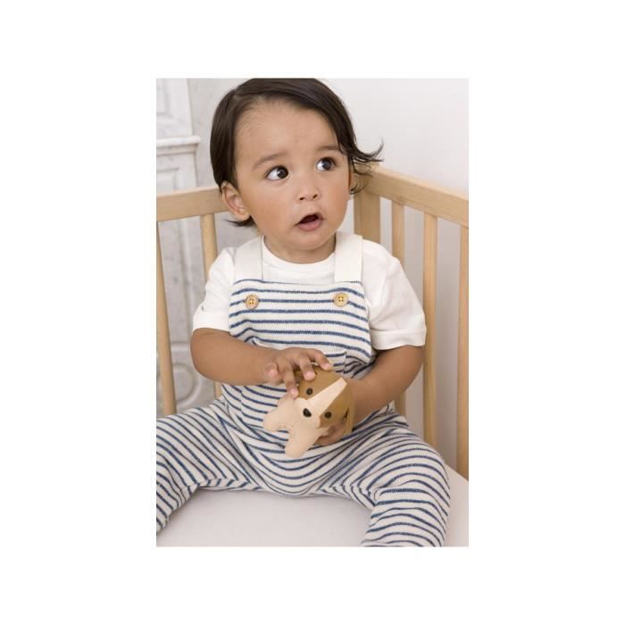 Hochet Little Big Friends Chien - Les Petits Animaux - Enfant - Mixte - Beige - A Partir De 3 Mois