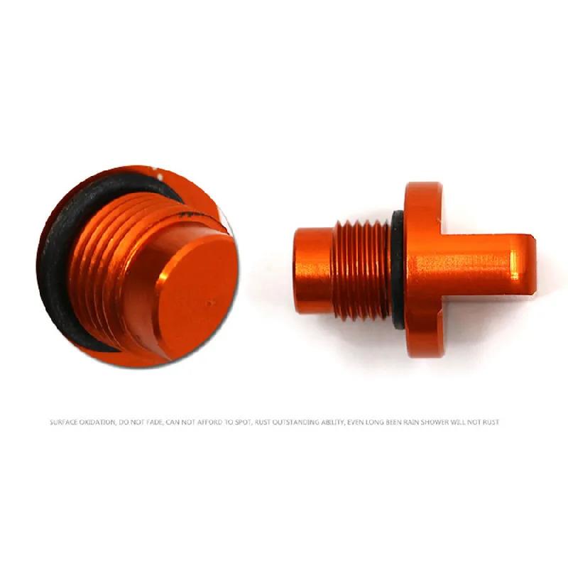 New Orange Motorcycle Engine Magnetic Oil Drain Plug CNC Aluminum for DUKE 390 2013-2018, DUKE 125/200, Duke 250 2017 2018