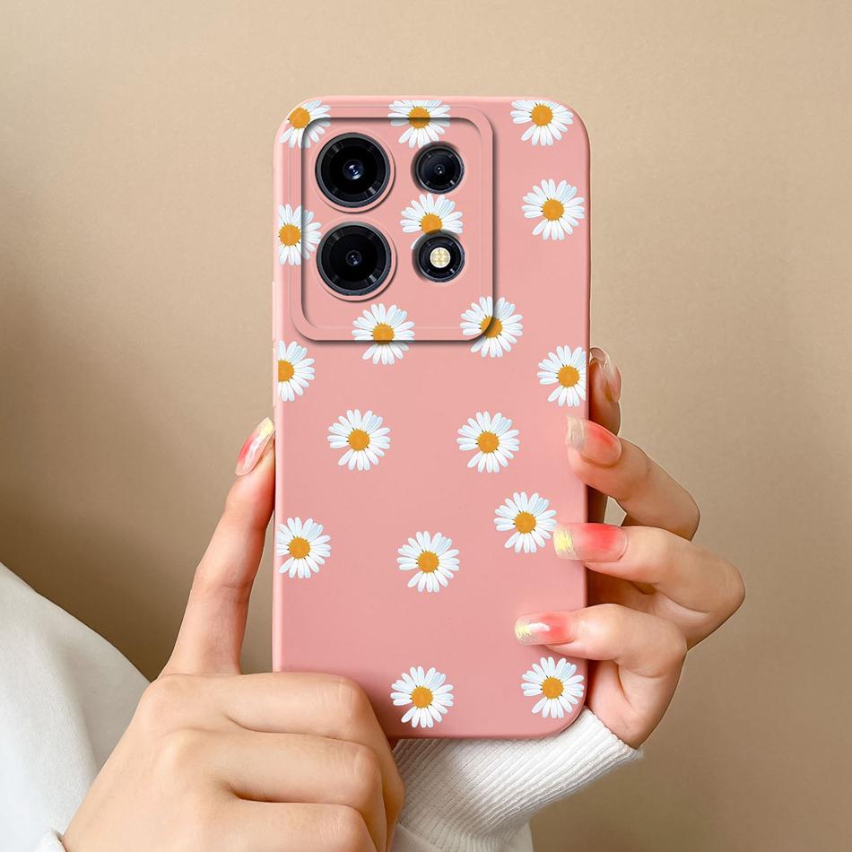 Case For Infinix Note 30 Pro Vip 30i Flower Soft Liquid Silicone Camera Lens Protection Back Cover For Infinix Note30 30 i Coque