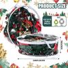 Christmas Clear Wreath Storage Bags Xmas Wreath Storage Container Wreath Bags with Dual Zippers And Handles
