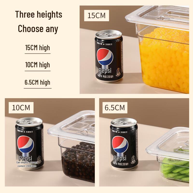 Commercial Acrylic Food Pan with Lid