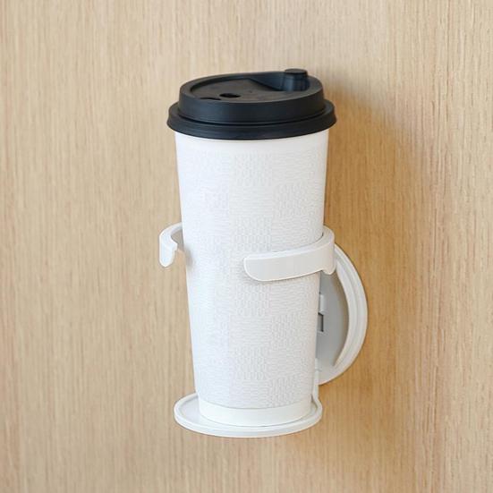 Wall Mounted Cup Holder Space Saving Organizer Foldable Design Portable Bottle Storage Rack Dormitory Cup Organizer