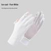 Breathable Ice Silk Fingerless UV Protection Driving and Cycling Gloves