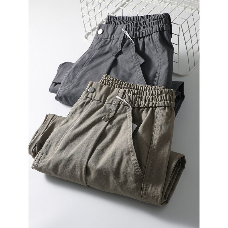 American Retro Straight-leg Cotton Overalls Men's Autumn and Winter Loose Pants Export Cattle Goods Trendy Heavy Weight Casual Pants