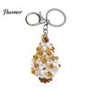Beaded Key Holder Handmade Christmas Keychain, Xmas Tree Wreath Gift Box Bell Backpack Charm Santa Keyring, Hanging Decor for Party Favors