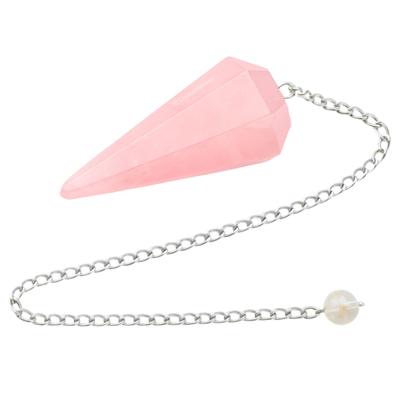 Certified Rose Quartz Pendulum Dowsing Tool