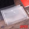 1-3 Bucăți Plic Folder A4 din Polietilenă cu Buton Capse Clear Impermeabil Plastic Protector Documente pentru Școală Casă Birou Organizare