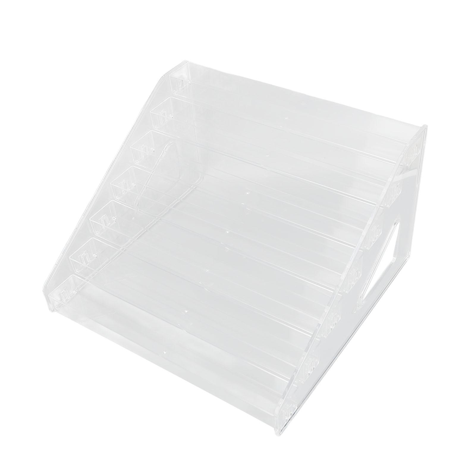 

Makeup Organizer Stand 7 Layers Stair Style Clear Nail Polish Bottle Holder for Eyeshadow Lipstick