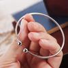 Trendy Wholesale Silver Plated Fashion Jewelry Bracelet Adjustable Bangles Mens/Womens