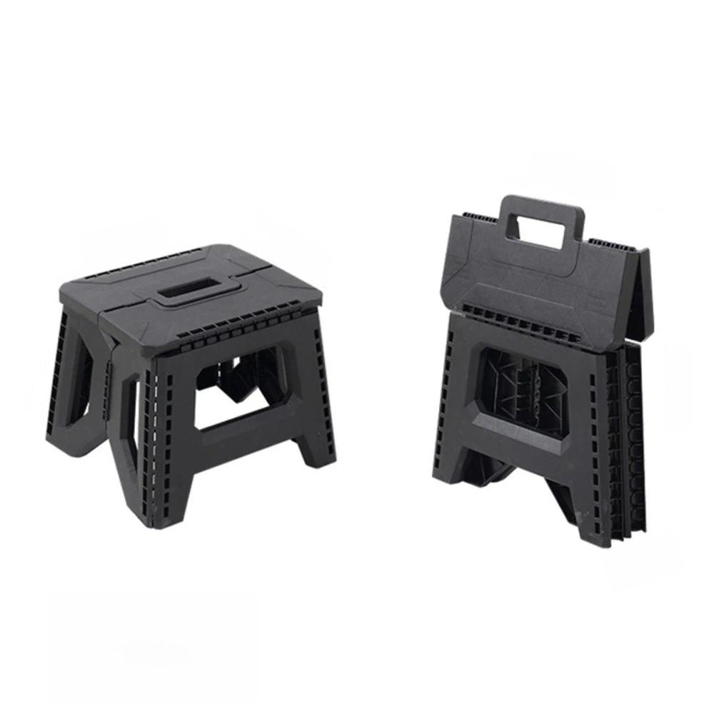 Heavy-Duty Folding Stool Collapsible Camping Stool Lightweight Step Chair  Picnic