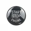 Auto interiér-Černá lišta krytu tlačítka motoru Start Stop pro BMW E90 E92 E93 2009-12