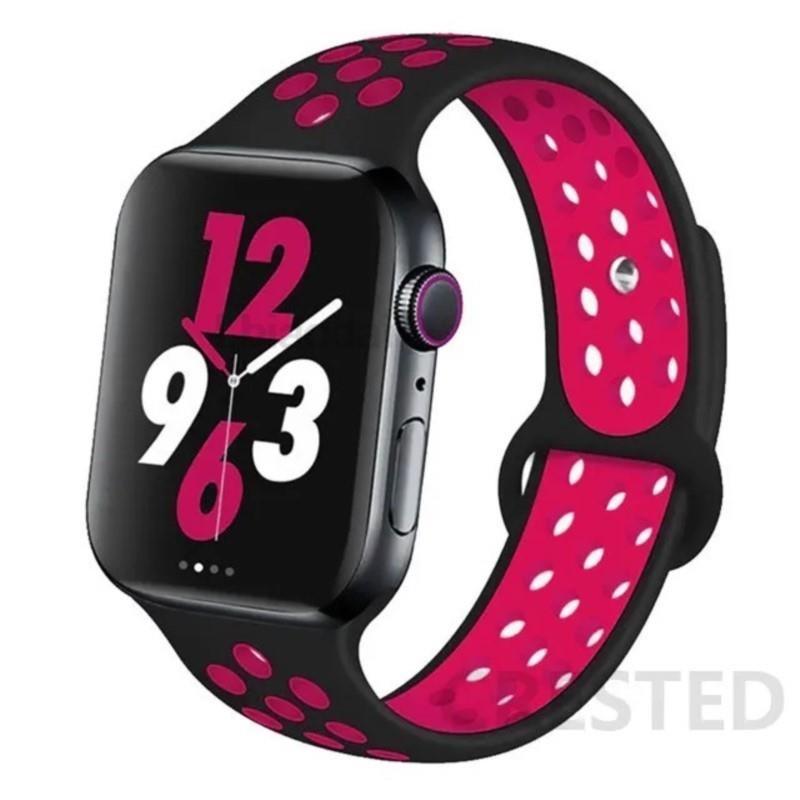 Silicone band For Apple Watch 11 strap 44mm 40mm 45mm 41mm 42mm 46mm correa bracelet iWatch Series 10 8 SE 3 6 7 9 Ultra 2 49mm