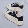 Thick-soled 22 new autumn and winter leisure sports heightening dad white shoes leather muffin summer