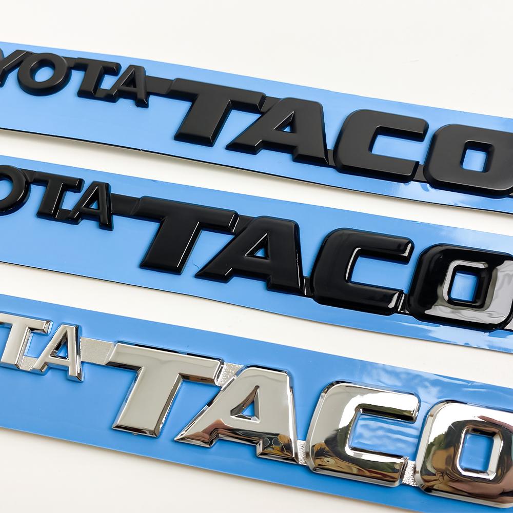 Toyota TACOMA EMBLEMS 1995-2004 FRONT DOOR CHROME BADGES Symbol Logo Name