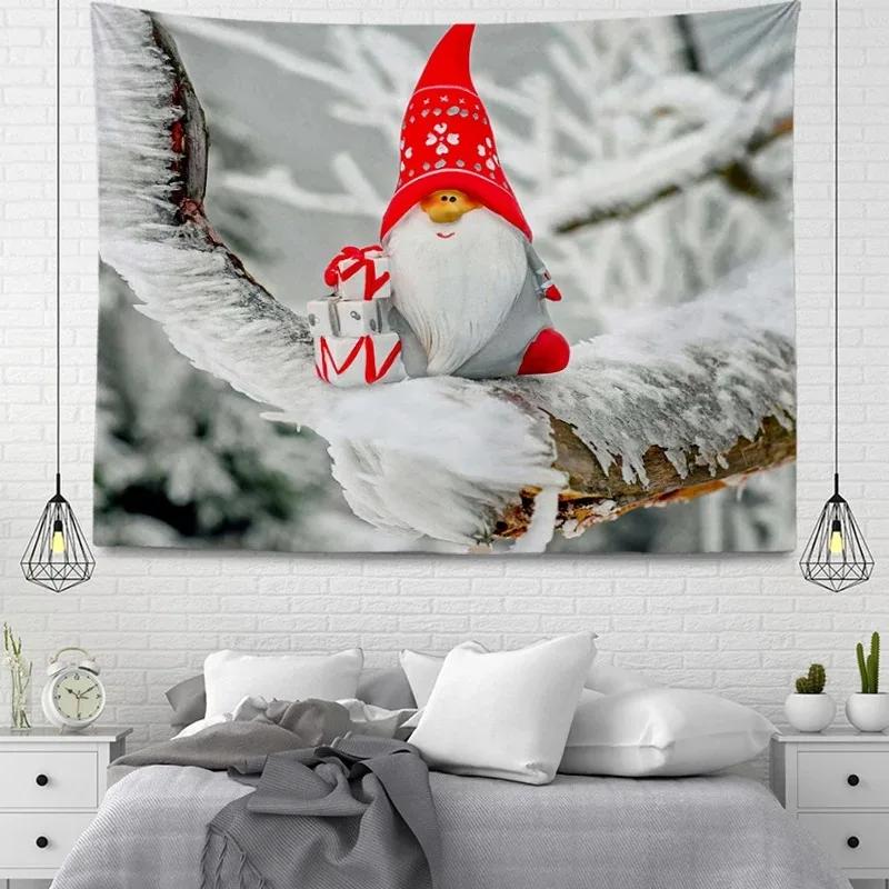 Рождественский гобелен Спальня Гостиная Домашнее рождественское украшение Гобелен 100x75cm — фото 7