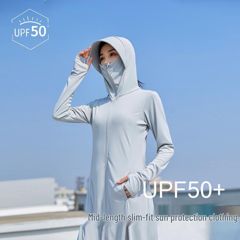 Women's Summer Ice Silk Full-Body UV Protection Cycling Jacket