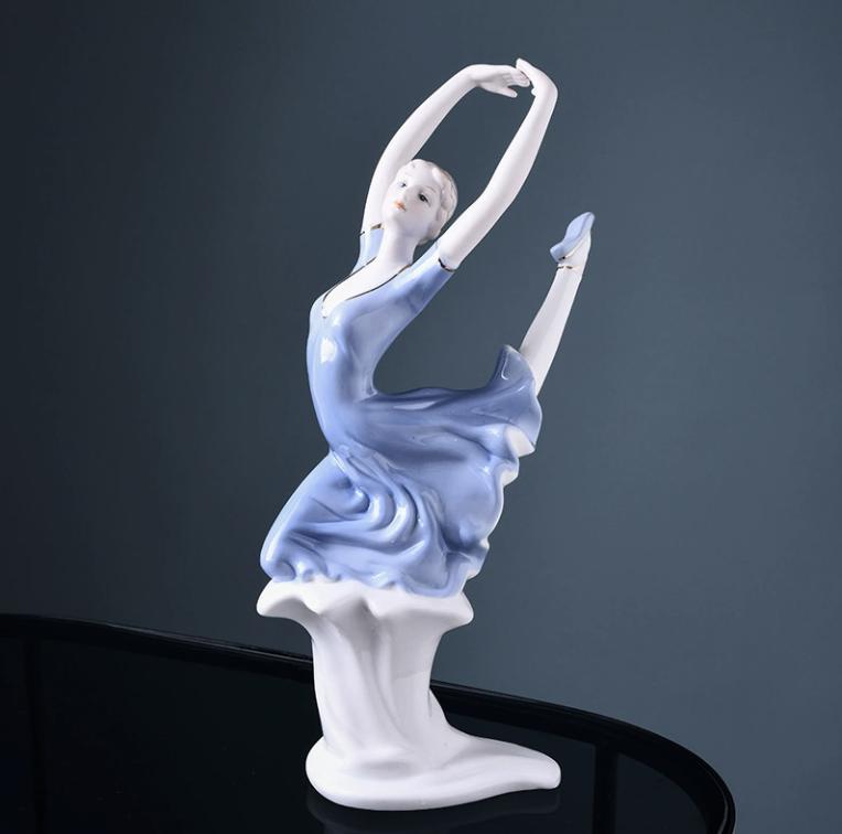 NooLim Figurine elegante Zeițe din ceramică – Statuetă din porțelan pentru decor de nuntă și cadouri pentru casă