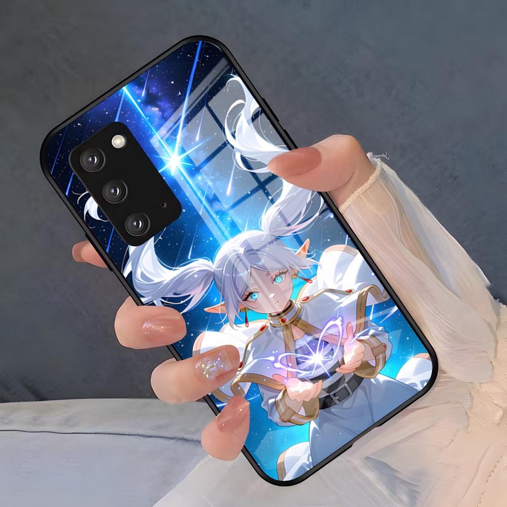 

Hot F-Frieren Anime Phone Case For Samsung S26 S25 Plus S20 S20 Plus S22 Ultra S23 FE S21 Plus S21 Ultra Glass Cover Samsung S25 Plus