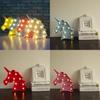 Enchanting Cute Unicorn Head Led Table Lamp Night Light Great For Kids Bedroom Decor