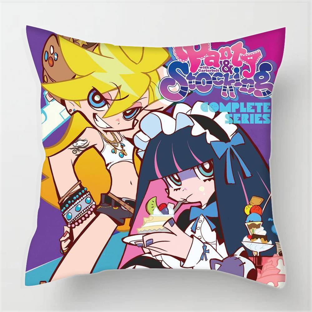 Pillowcases Cushion Covers Living Room Sofas Home Decor Gifts Anime Panty And Stocking With Garterbelt