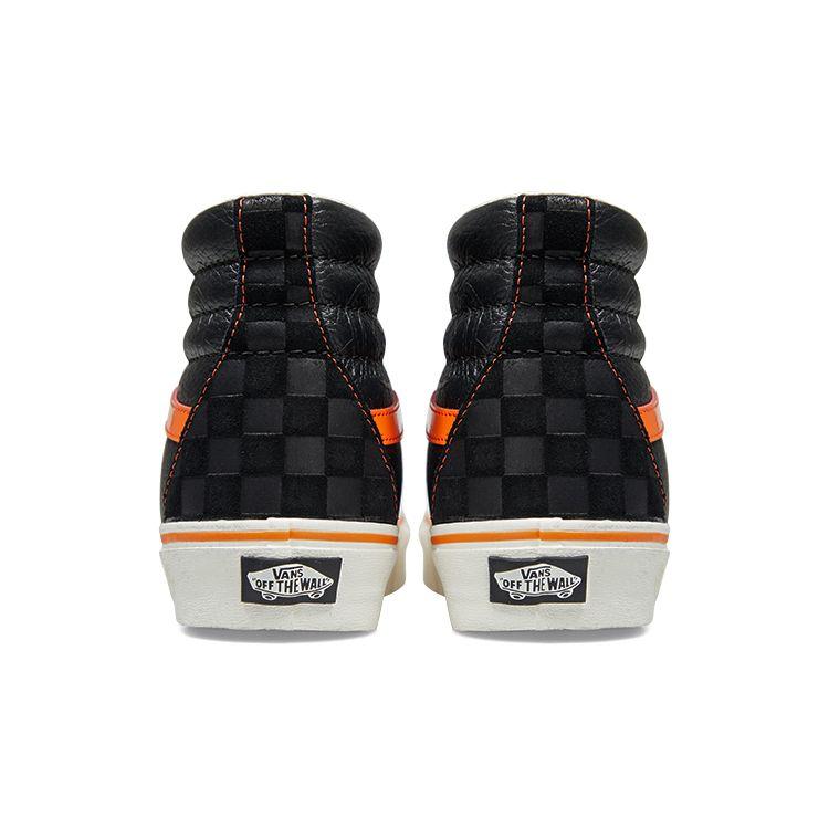 Vans Miro&Wujo X  SK8 Rabbit Year Limited High-Top Skate Shoes Unisex Sneakers Black Orange VN0A4BVTY8J