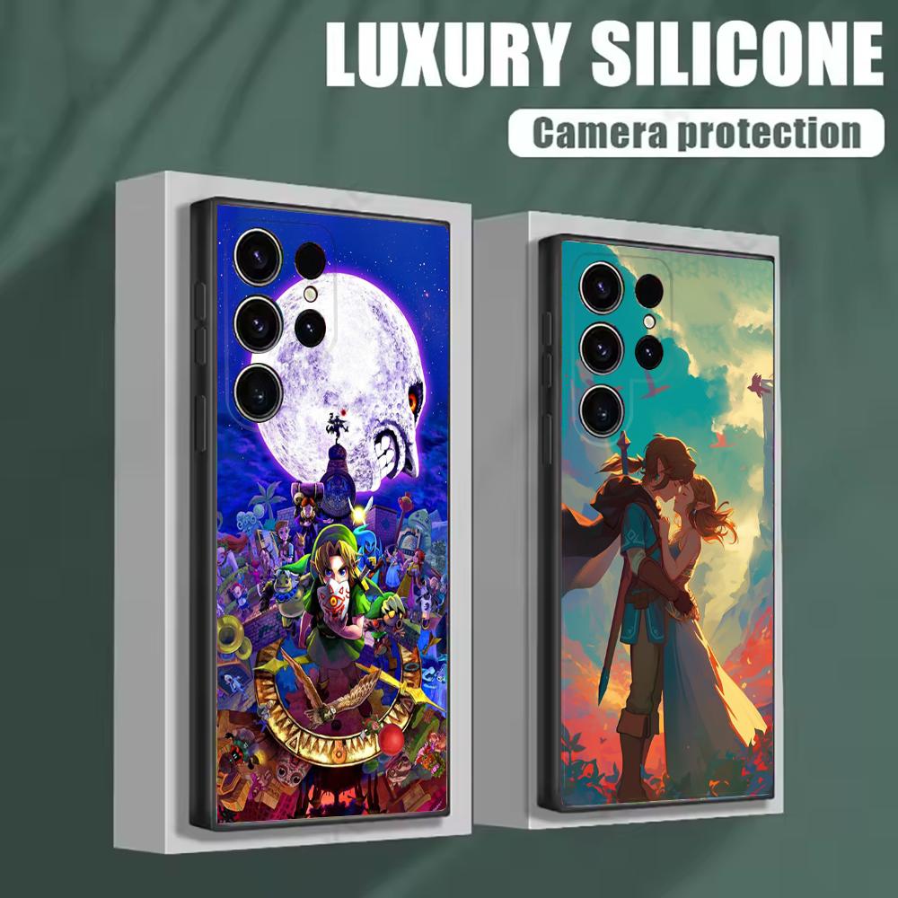 The Legend of Z-Zelda Phone Case For Samsung S25,S24,S21,S22,S23,S30,Ultra,S20,Plus,Fe,Lite,Note,10 Black Soft Shell