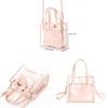 Pvc Single Shoulder Bag With Matte Finish For Daily Casual Use