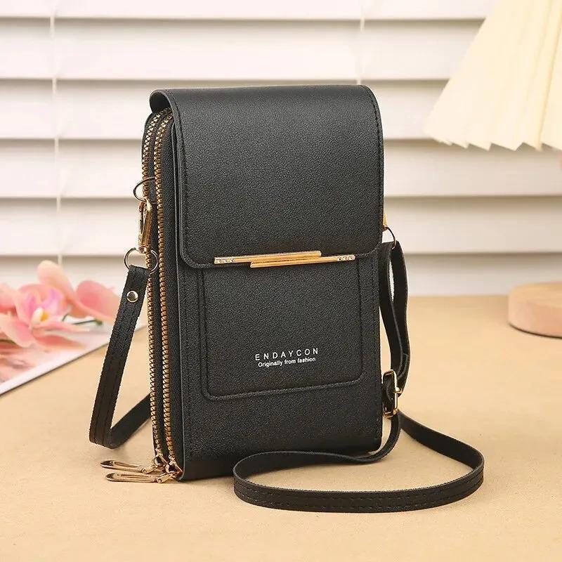 Women Touch Screen Phone Bag Cute Crossbody Bag Small Carrying Mobile Phone Bag Fashionable Shoulder Bag Key Bag