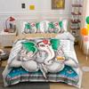 Parure de lit motif éléphant indien Seigneur Ganesha, style bohème, mandala, pour garçons et filles, housse de couette, taie d'oreiller, pour lit double, queen size, pour enfants et adultes
