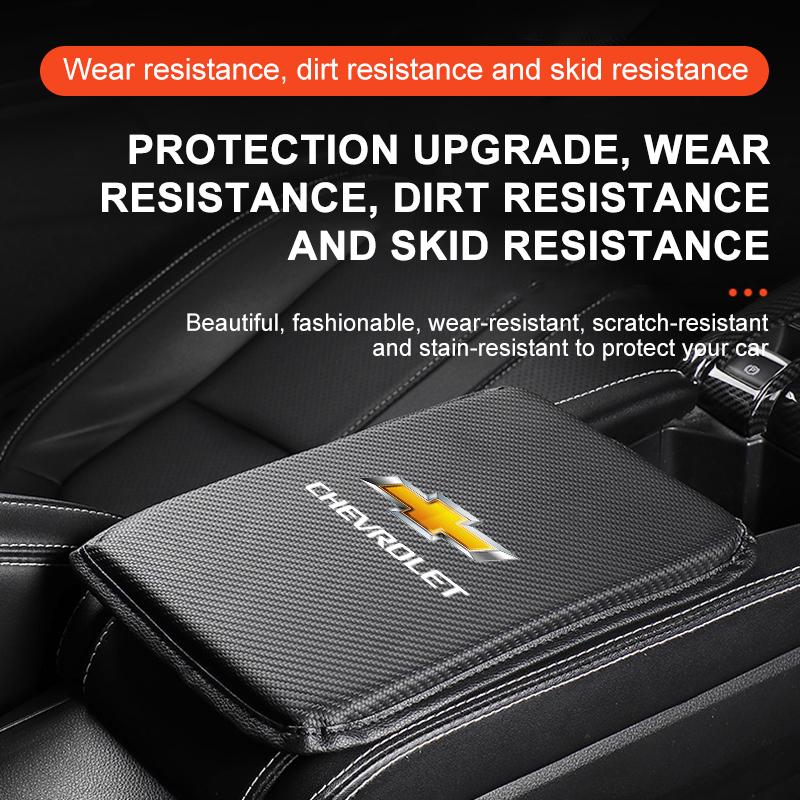 Car Armrest Box Mats Leather Center Console Covers Accessories For Chevrolet Cruze Malibu Sail Spark Captiva Equinox Trax AVEO Lova