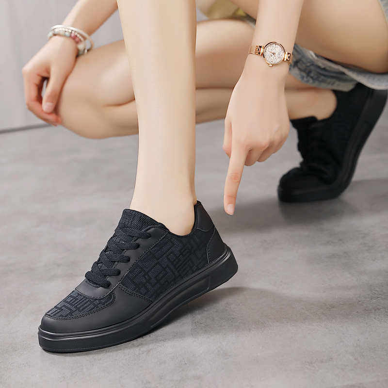Round Foot Natural Leather Comfortable Woman Shoes Casual Autumn Sneakers Summer Women 39 Sport Saoatenis Outings Pretty