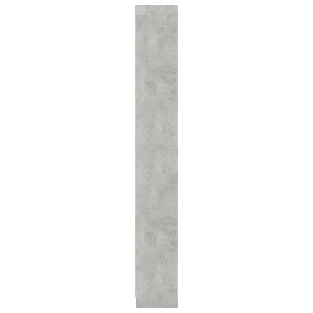 5 Shelf Bookcase Concrete Grey 40 x 24 x 175 cm Engineered Wood