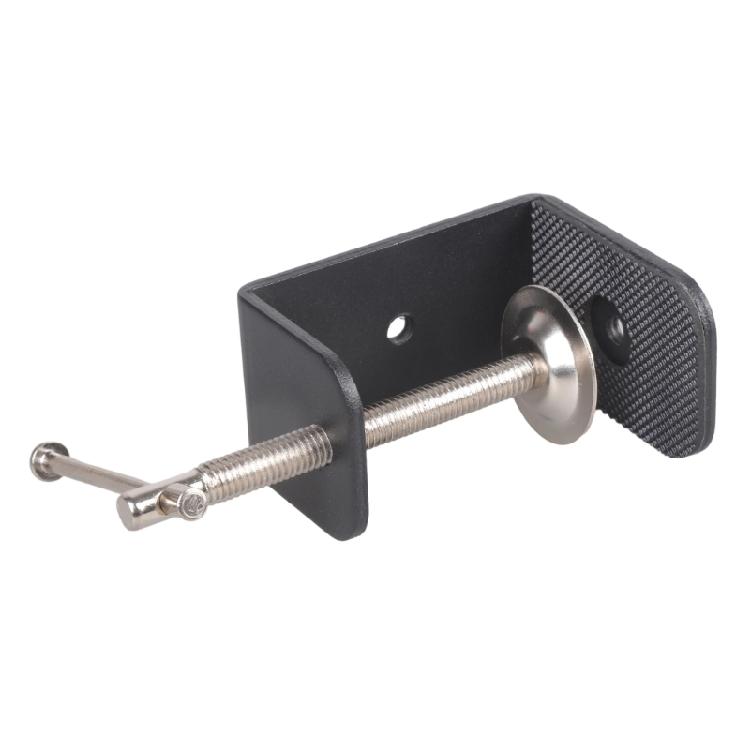 Flexible Photography U Clamp With NonSlip Rubber Base And 2 Standard 1/4inch Screw Mounts For Equipment Attachment