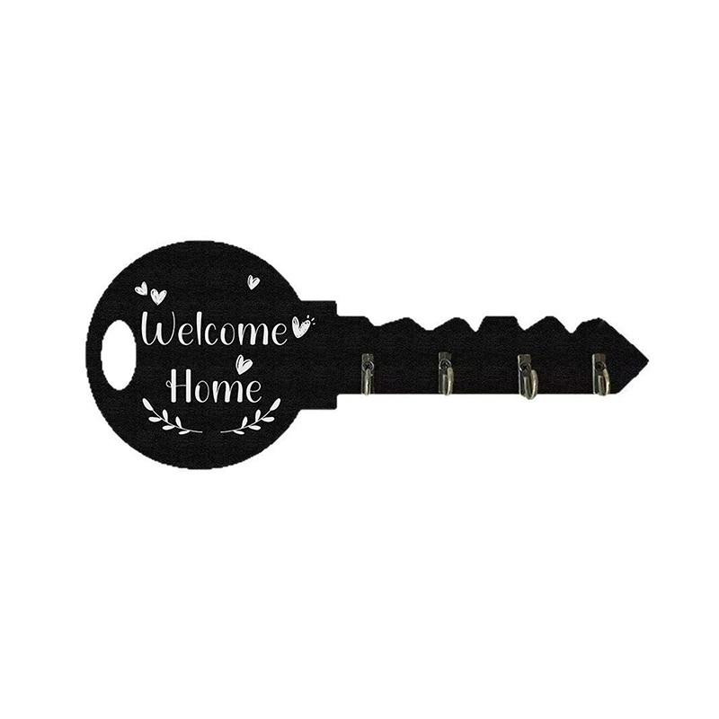 1 Piece Bohemian Style Country Wooden Key Stand With Shelf And Hook - Easy To Install, Space-Saving Wall-Mounted Organizer