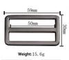 Zinc Alloy Flat Wire D-Ring Buckle for Bags and Luggage Strap Adjustment