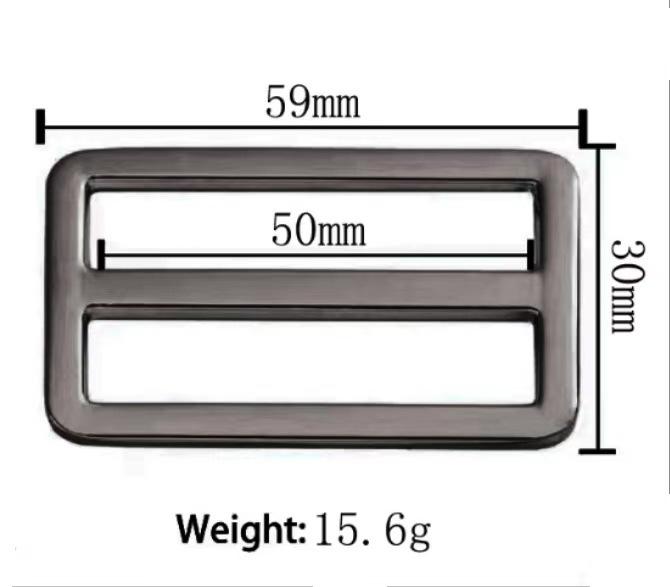 Zinc Alloy Flat Wire D-Ring Buckle for Bags and Luggage Strap Adjustment