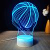 Basketball 3D Table Lamp LED Creative Gift Visual Colorful Night Light Gift Light
